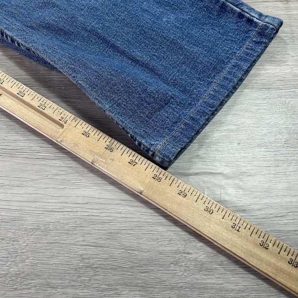 VINTAGE Guess Jeans Womens 32 Blue USA American Tradition Zip Pocket 90s - Picture 12 of 14